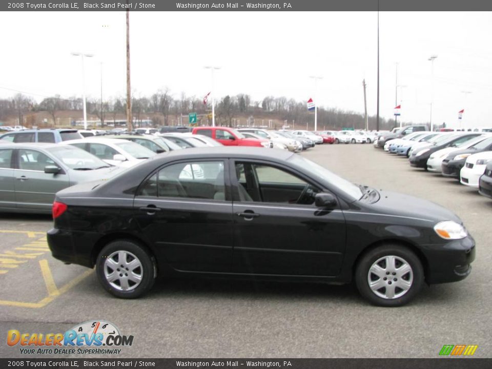 2008 Toyota Corolla LE Black Sand Pearl / Stone Photo #7