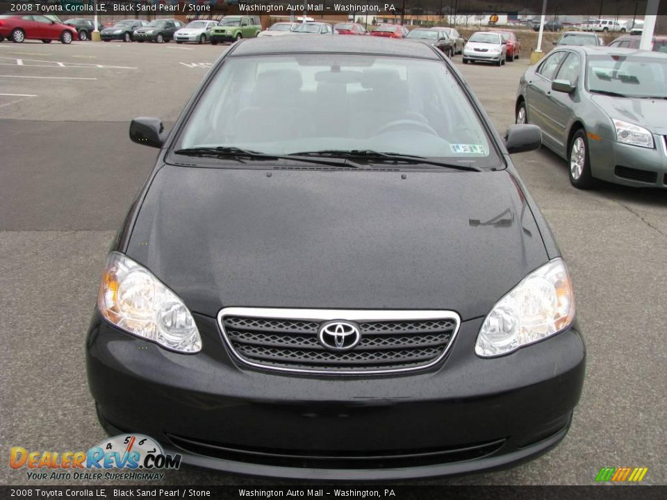 2008 Toyota Corolla LE Black Sand Pearl / Stone Photo #9