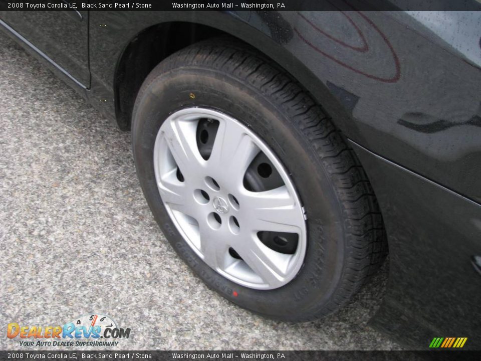 2008 Toyota Corolla LE Black Sand Pearl / Stone Photo #10
