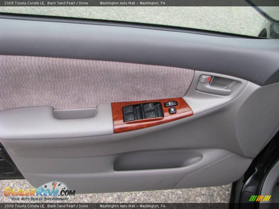 2008 Toyota Corolla LE Black Sand Pearl / Stone Photo #13