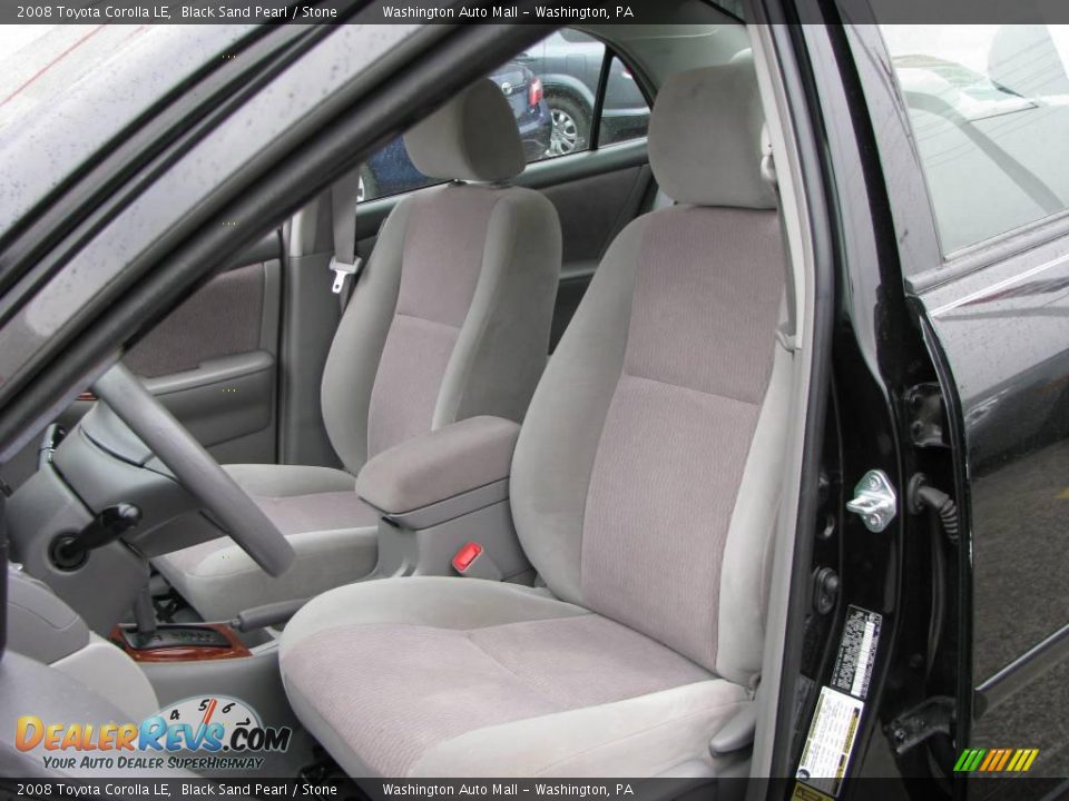 2008 Toyota Corolla LE Black Sand Pearl / Stone Photo #14