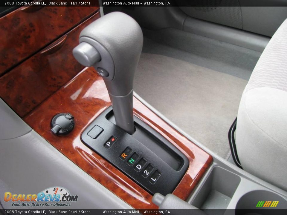 2008 Toyota Corolla LE Black Sand Pearl / Stone Photo #15