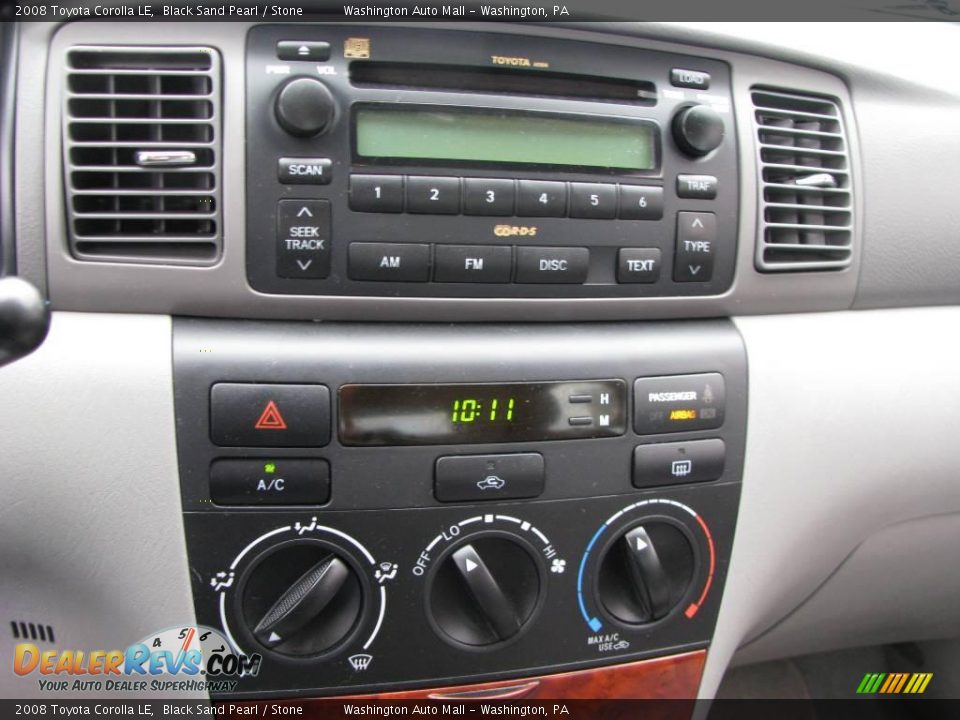 2008 Toyota Corolla LE Black Sand Pearl / Stone Photo #16