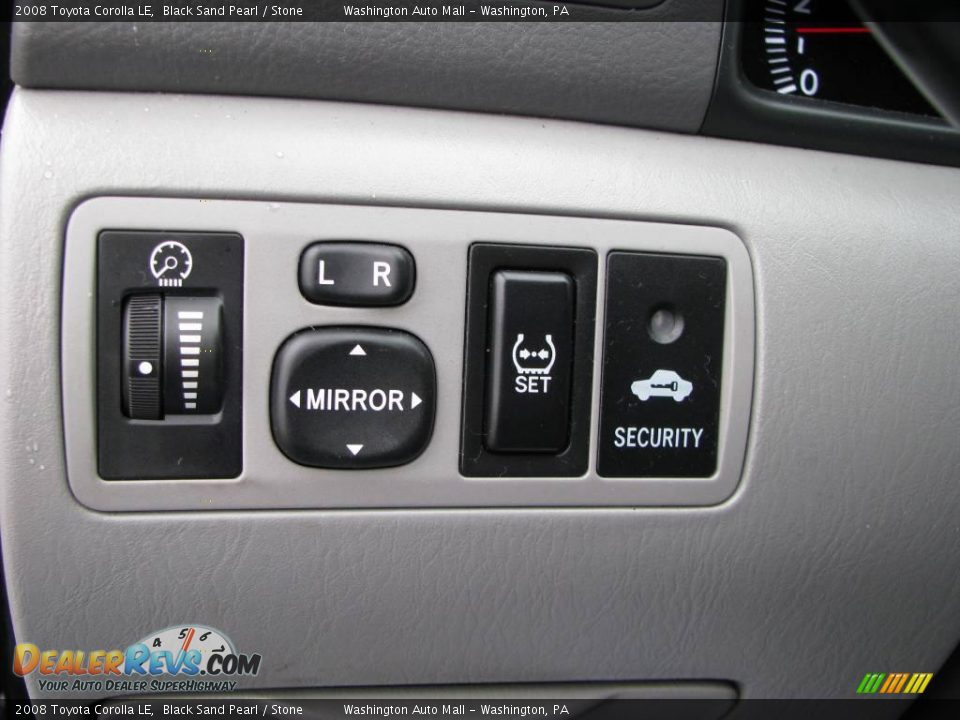 2008 Toyota Corolla LE Black Sand Pearl / Stone Photo #18