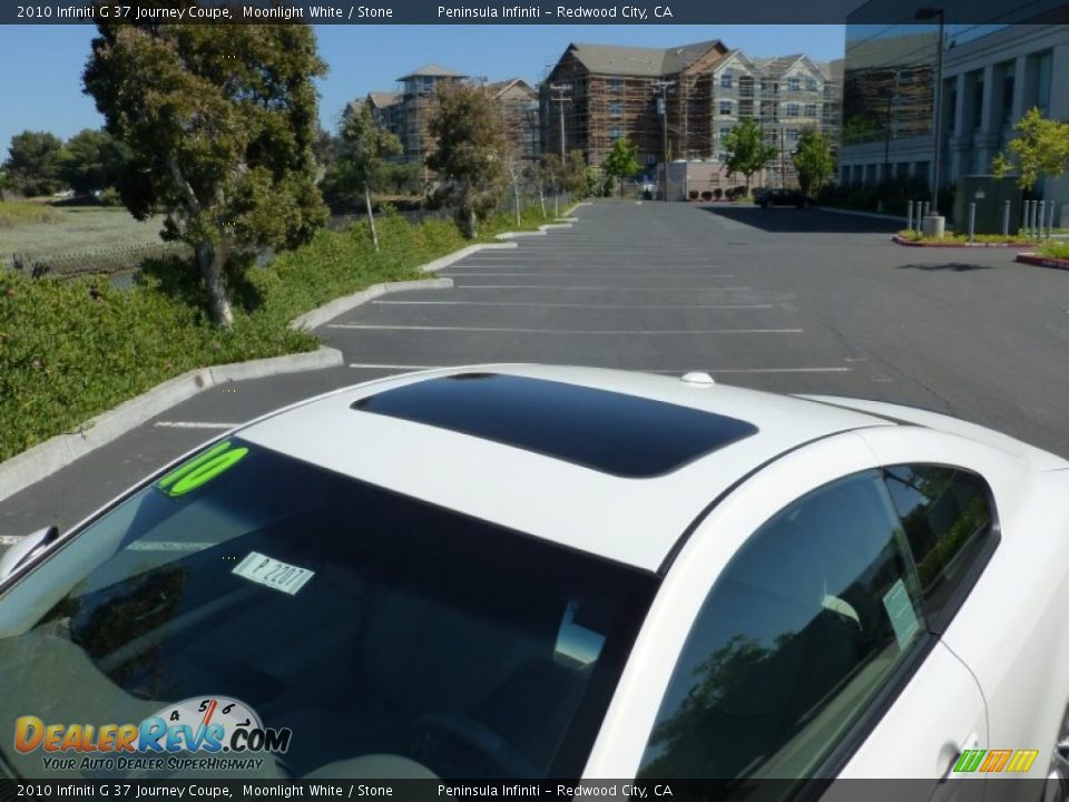 2010 Infiniti G 37 Journey Coupe Moonlight White / Stone Photo #9