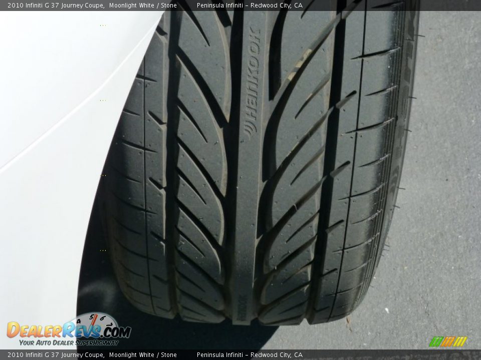 2010 Infiniti G 37 Journey Coupe Moonlight White / Stone Photo #10