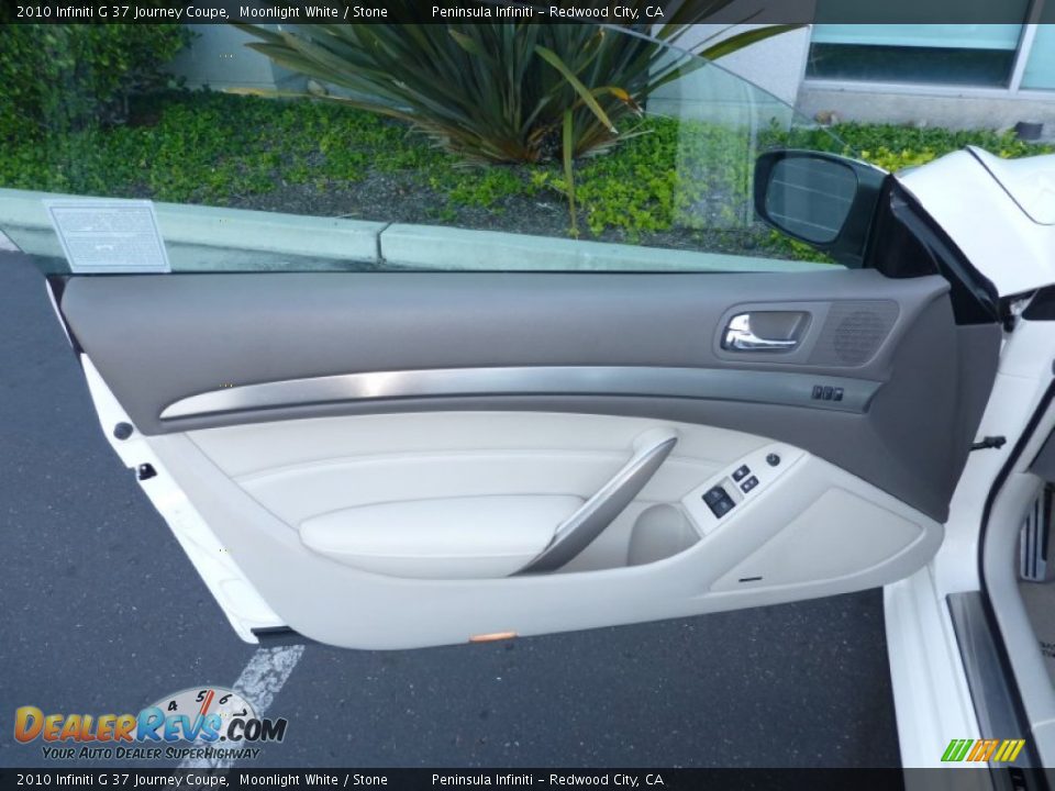 2010 Infiniti G 37 Journey Coupe Moonlight White / Stone Photo #11