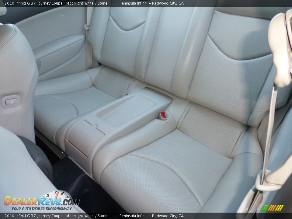 2010 Infiniti G 37 Journey Coupe Moonlight White / Stone Photo #13