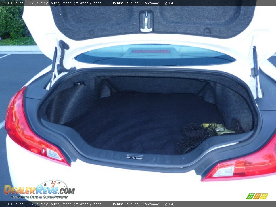 2010 Infiniti G 37 Journey Coupe Moonlight White / Stone Photo #14