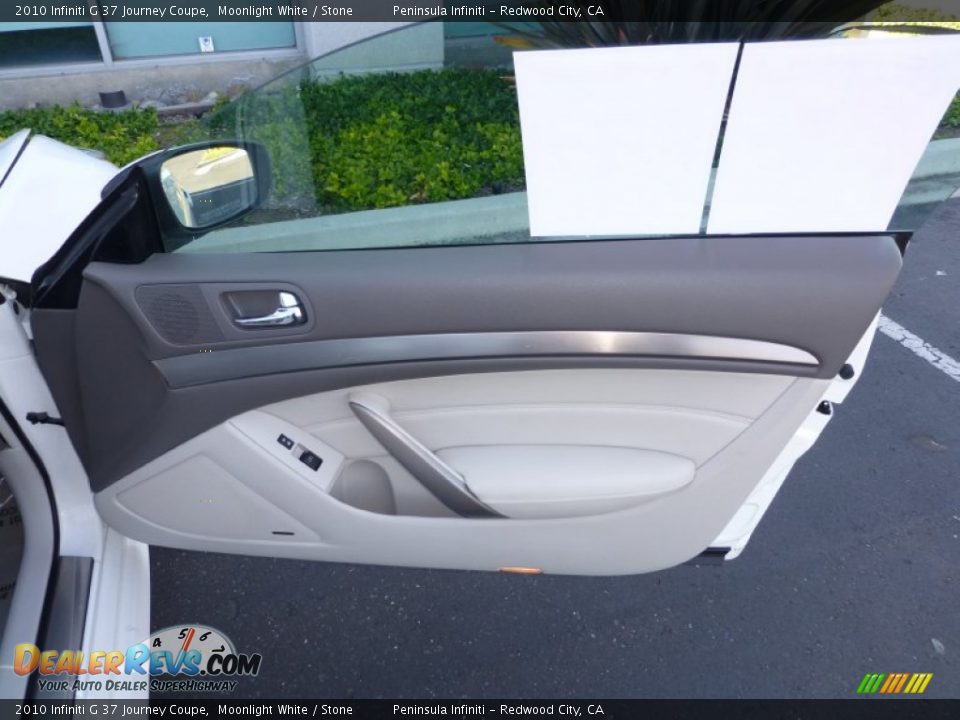 2010 Infiniti G 37 Journey Coupe Moonlight White / Stone Photo #15