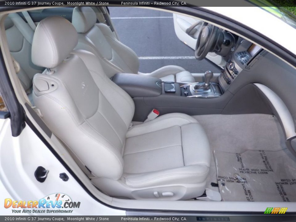 2010 Infiniti G 37 Journey Coupe Moonlight White / Stone Photo #16