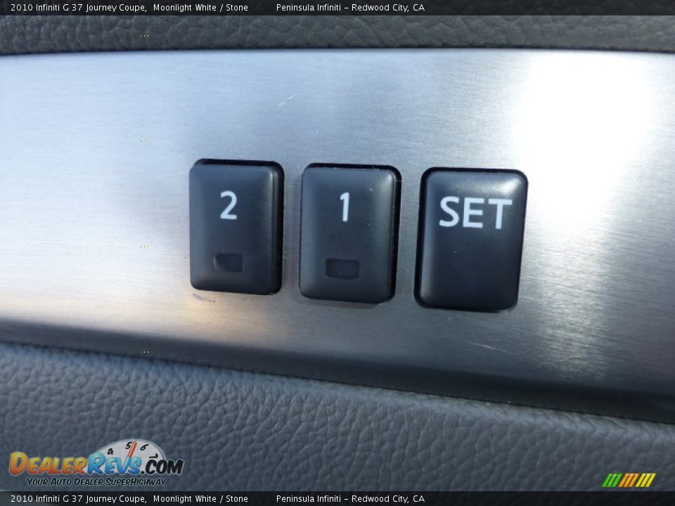 2010 Infiniti G 37 Journey Coupe Moonlight White / Stone Photo #18
