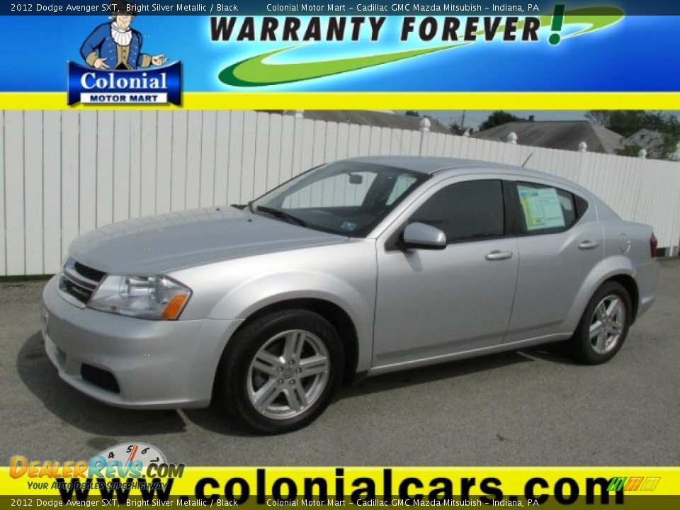 2012 Dodge Avenger SXT Bright Silver Metallic / Black Photo #1