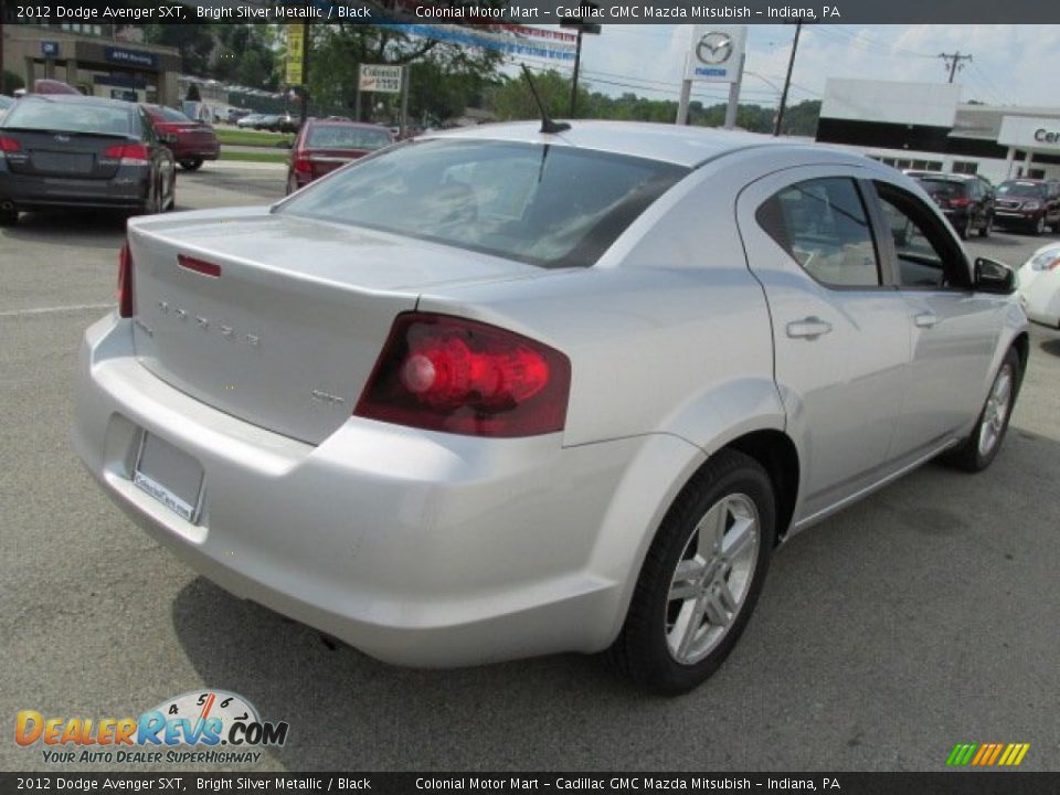 2012 Dodge Avenger SXT Bright Silver Metallic / Black Photo #6