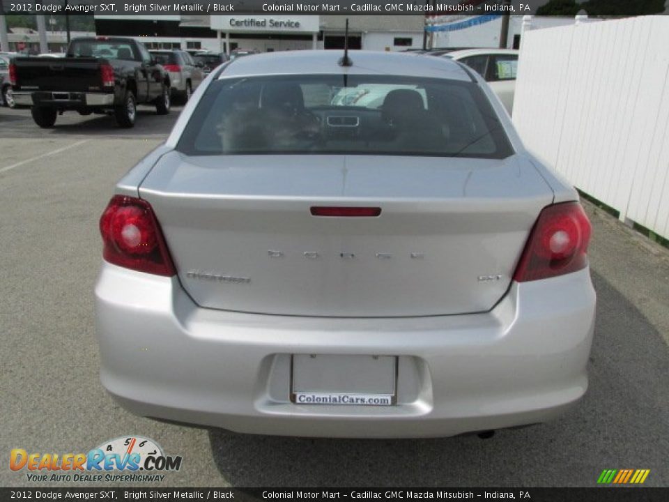 2012 Dodge Avenger SXT Bright Silver Metallic / Black Photo #7