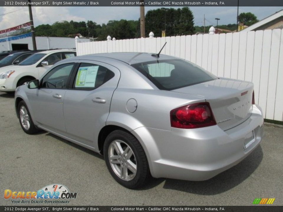 2012 Dodge Avenger SXT Bright Silver Metallic / Black Photo #8