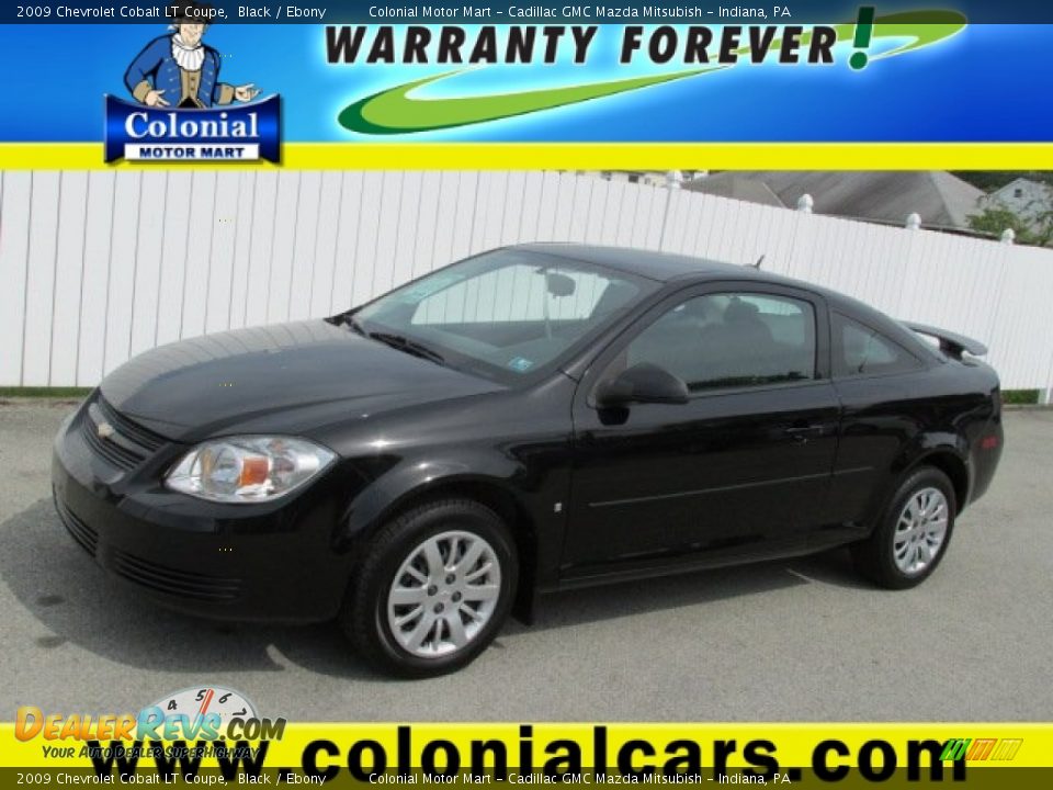 2009 Chevrolet Cobalt LT Coupe Black / Ebony Photo #1