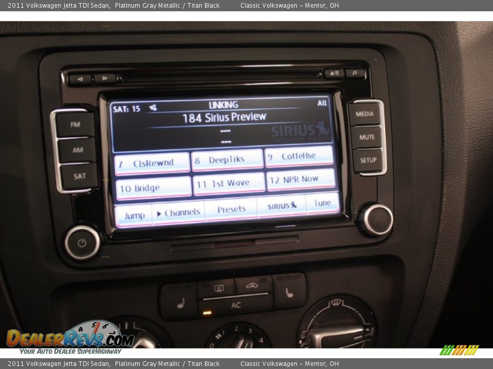 2011 Volkswagen Jetta TDI Sedan Platinum Gray Metallic / Titan Black Photo #12