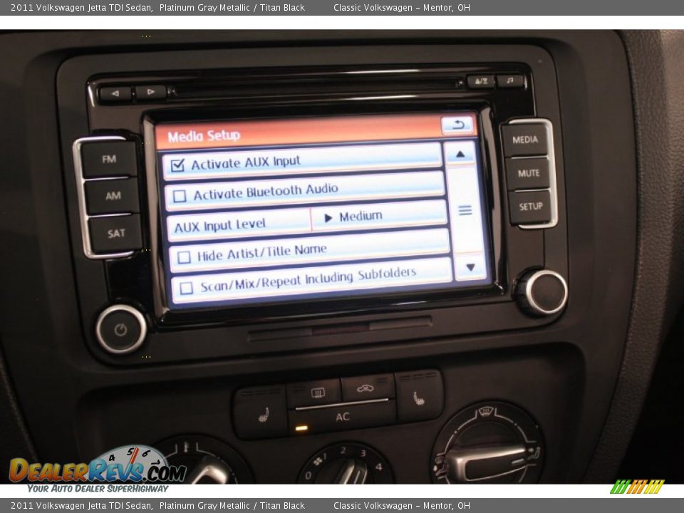 2011 Volkswagen Jetta TDI Sedan Platinum Gray Metallic / Titan Black Photo #18