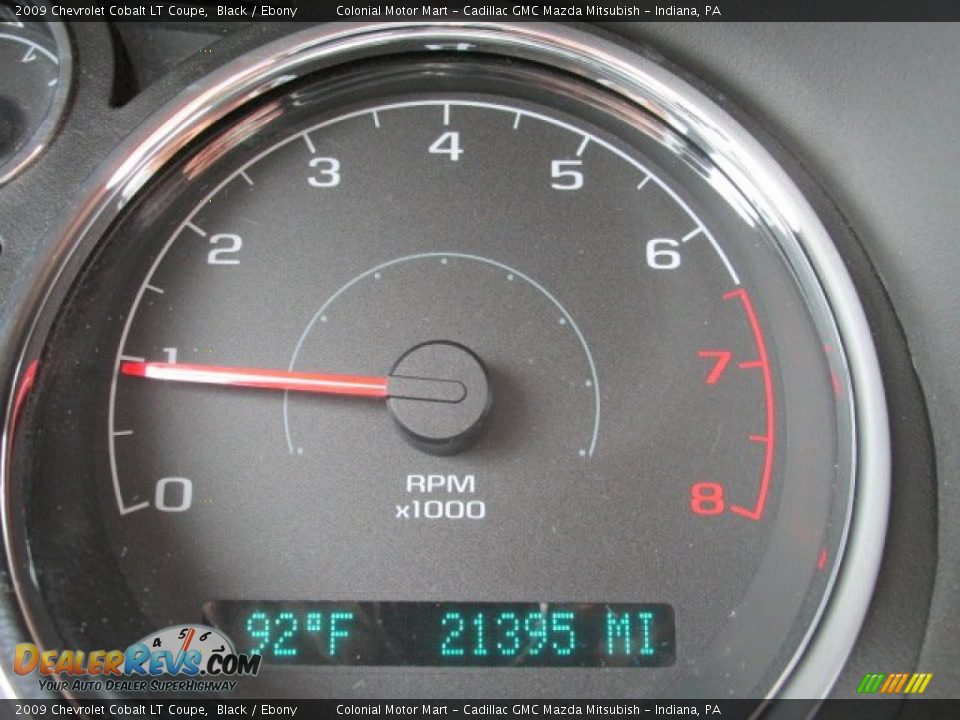 2009 Chevrolet Cobalt LT Coupe Black / Ebony Photo #20