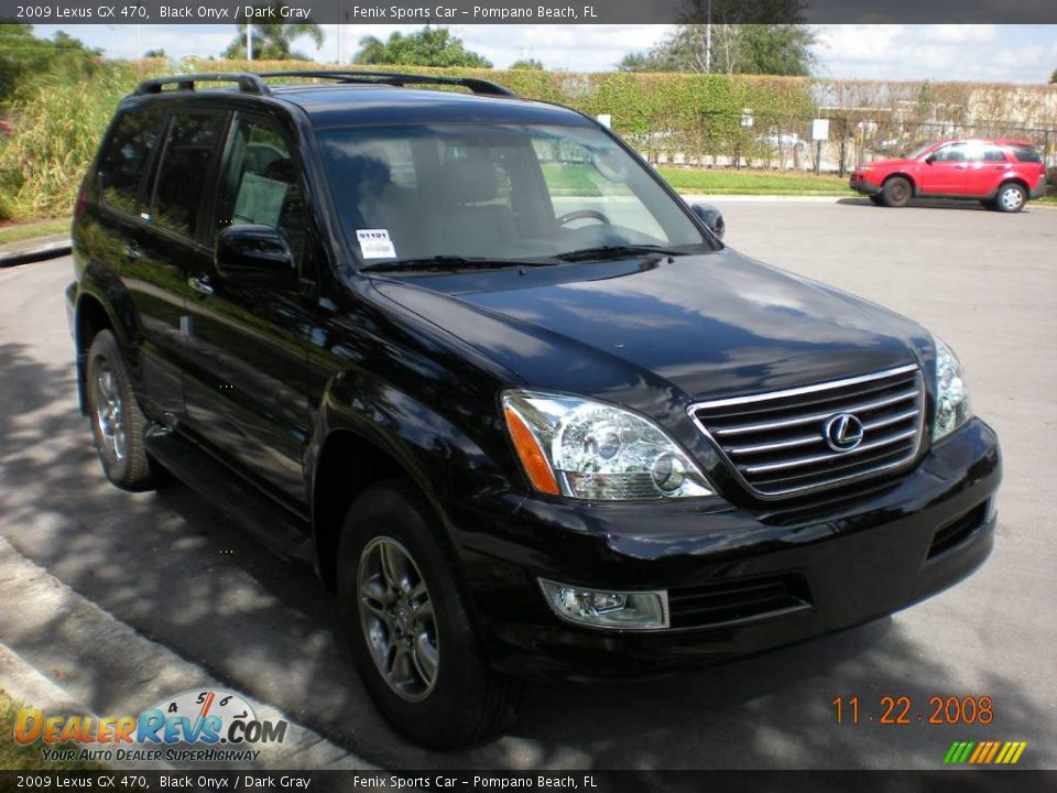 2009 Lexus GX 470 Black Onyx / Dark Gray Photo #1