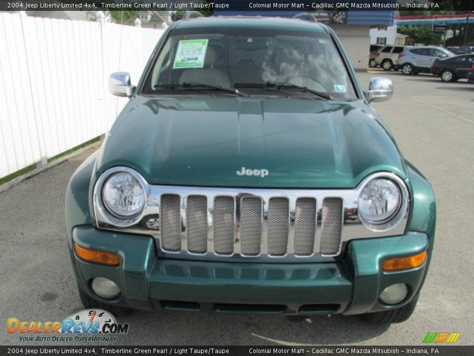 2004 Jeep Liberty Limited 4x4 Timberline Green Pearl / Light Taupe/Taupe Photo #5