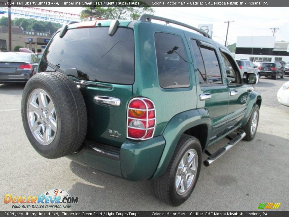 2004 Jeep Liberty Limited 4x4 Timberline Green Pearl / Light Taupe/Taupe Photo #7
