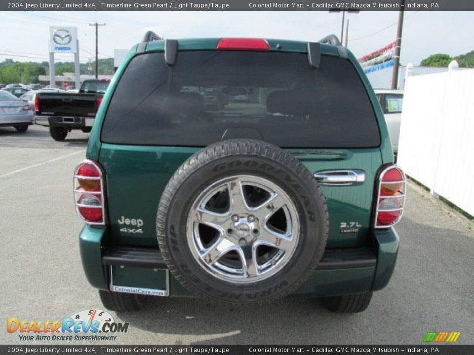 2004 Jeep Liberty Limited 4x4 Timberline Green Pearl / Light Taupe/Taupe Photo #8