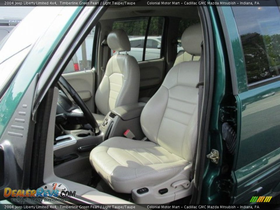2004 Jeep Liberty Limited 4x4 Timberline Green Pearl / Light Taupe/Taupe Photo #12