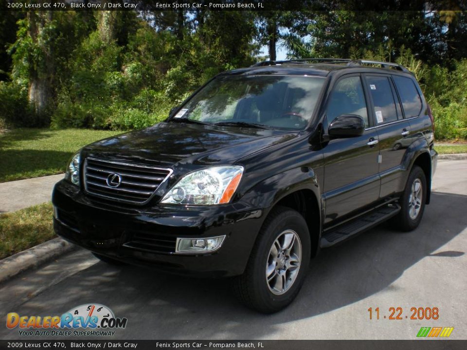 2009 Lexus GX 470 Black Onyx / Dark Gray Photo #2