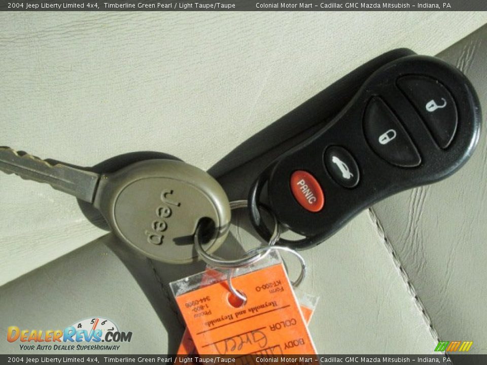 2004 Jeep Liberty Limited 4x4 Timberline Green Pearl / Light Taupe/Taupe Photo #19