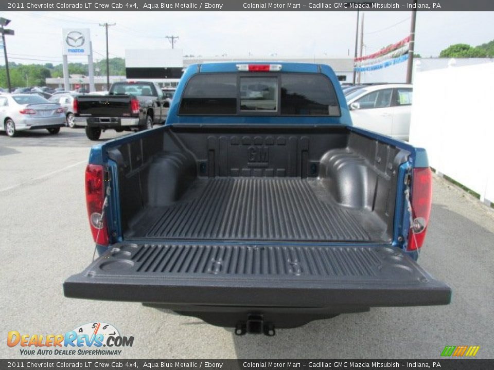 2011 Chevrolet Colorado LT Crew Cab 4x4 Aqua Blue Metallic / Ebony Photo #11