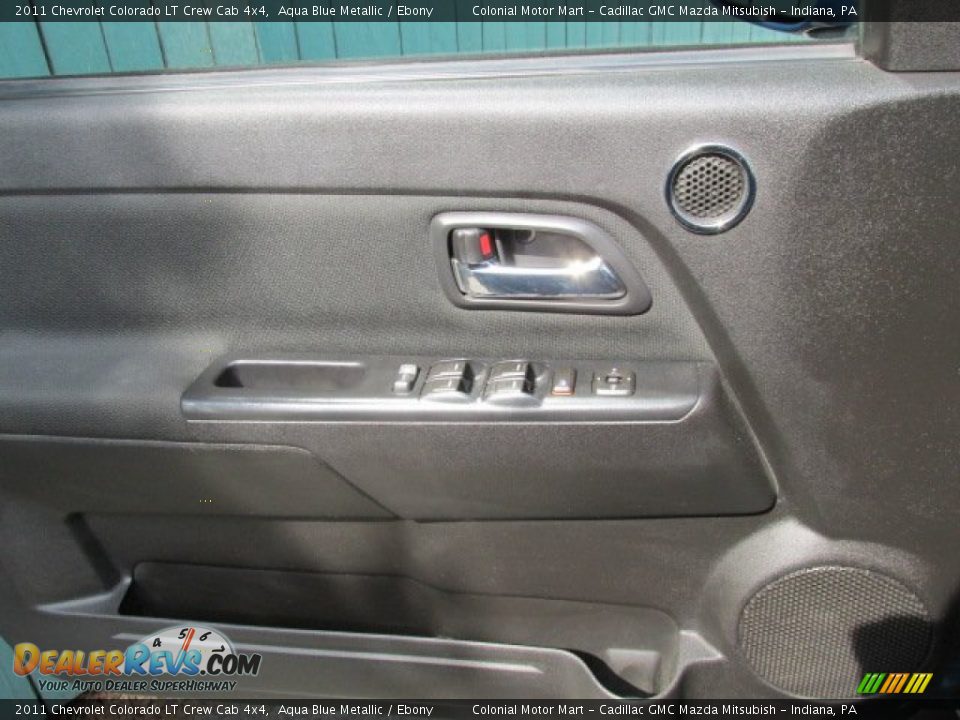 2011 Chevrolet Colorado LT Crew Cab 4x4 Aqua Blue Metallic / Ebony Photo #15