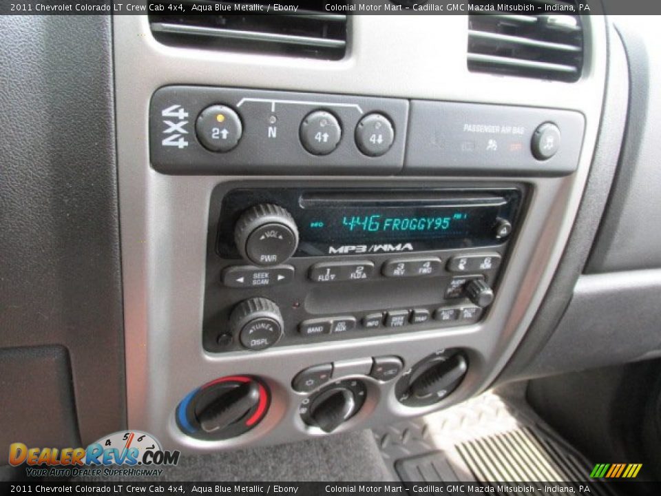 2011 Chevrolet Colorado LT Crew Cab 4x4 Aqua Blue Metallic / Ebony Photo #16