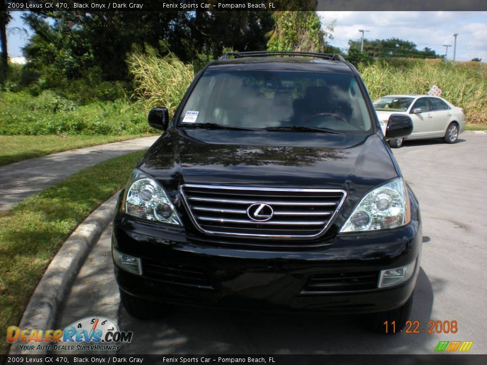 2009 Lexus GX 470 Black Onyx / Dark Gray Photo #3