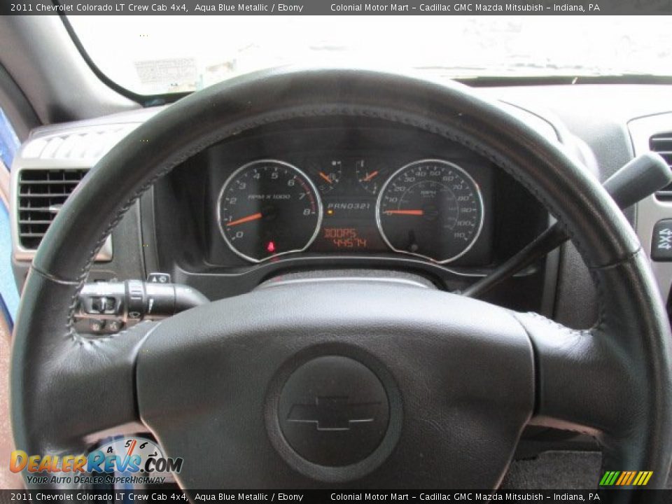2011 Chevrolet Colorado LT Crew Cab 4x4 Aqua Blue Metallic / Ebony Photo #20
