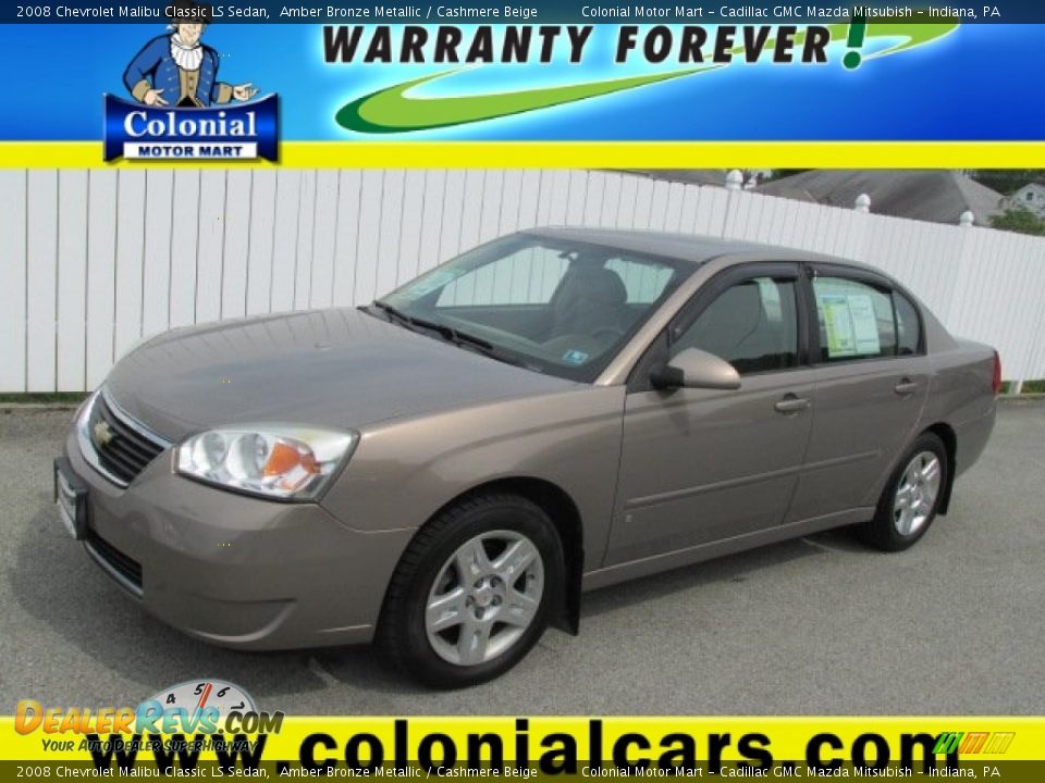 2008 Chevrolet Malibu Classic LS Sedan Amber Bronze Metallic / Cashmere Beige Photo #1