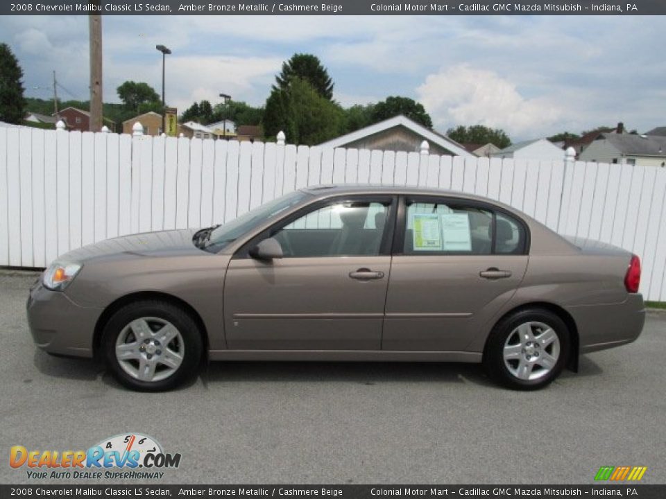 2008 Chevrolet Malibu Classic LS Sedan Amber Bronze Metallic / Cashmere Beige Photo #2