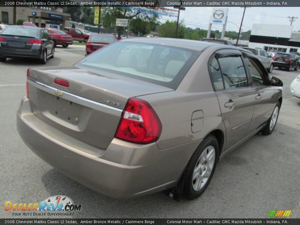 2008 Chevrolet Malibu Classic LS Sedan Amber Bronze Metallic / Cashmere Beige Photo #6