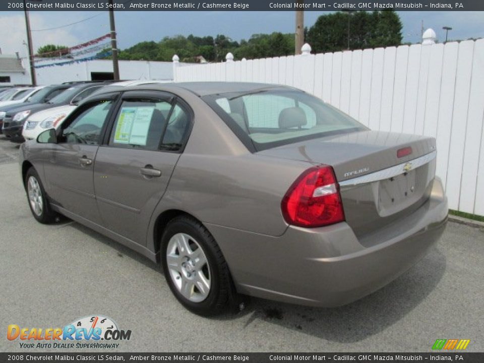 2008 Chevrolet Malibu Classic LS Sedan Amber Bronze Metallic / Cashmere Beige Photo #9