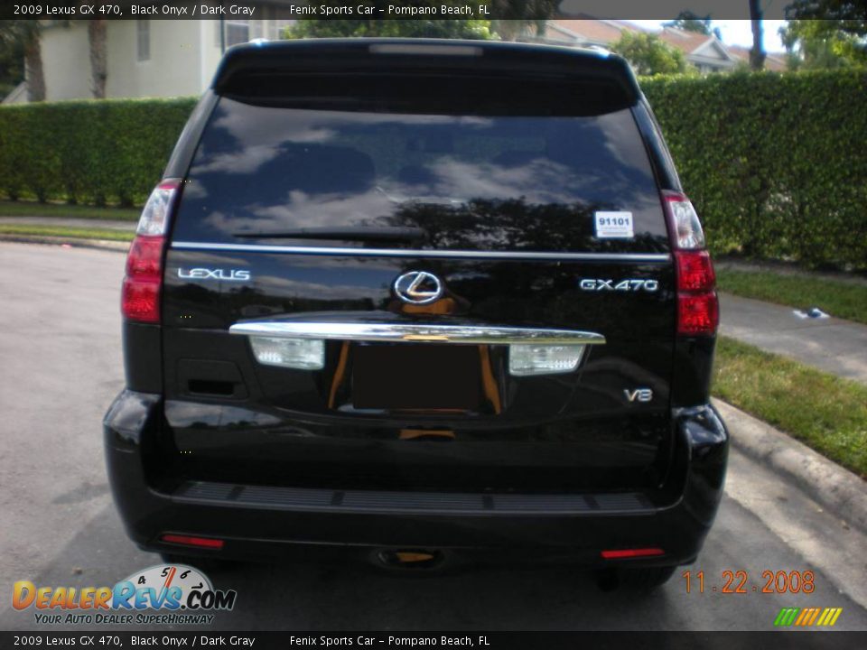 2009 Lexus GX 470 Black Onyx / Dark Gray Photo #4