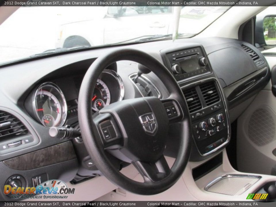 2012 Dodge Grand Caravan SXT Dark Charcoal Pearl / Black/Light Graystone Photo #9