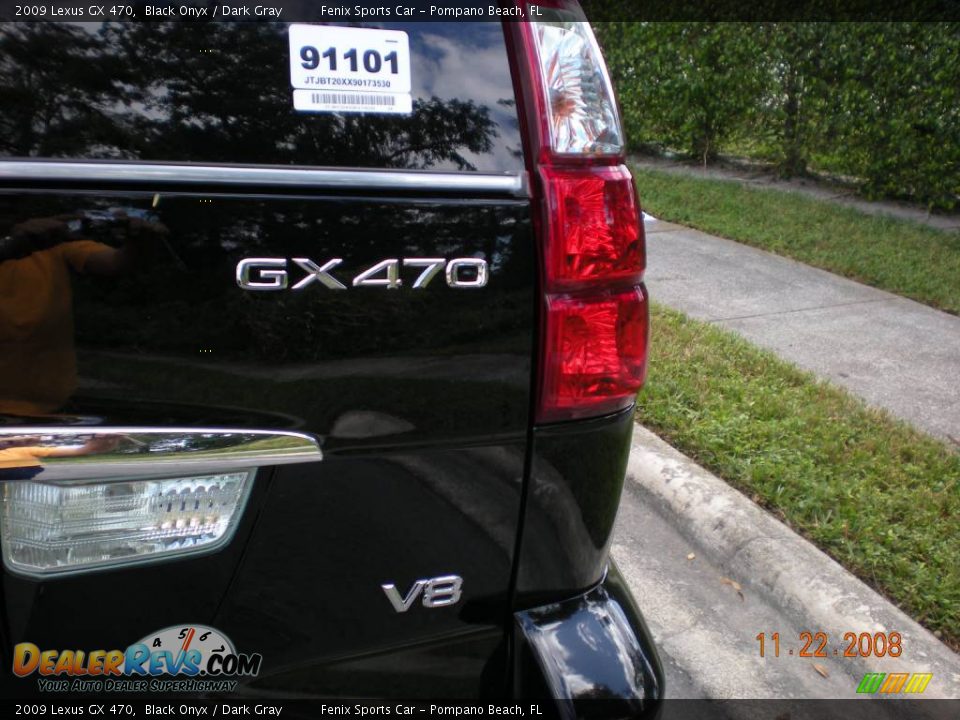 2009 Lexus GX 470 Black Onyx / Dark Gray Photo #12