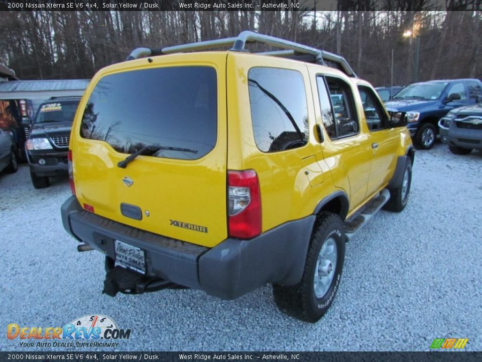 2000 Nissan Xterra SE V6 4x4 Solar Yellow / Dusk Photo #5