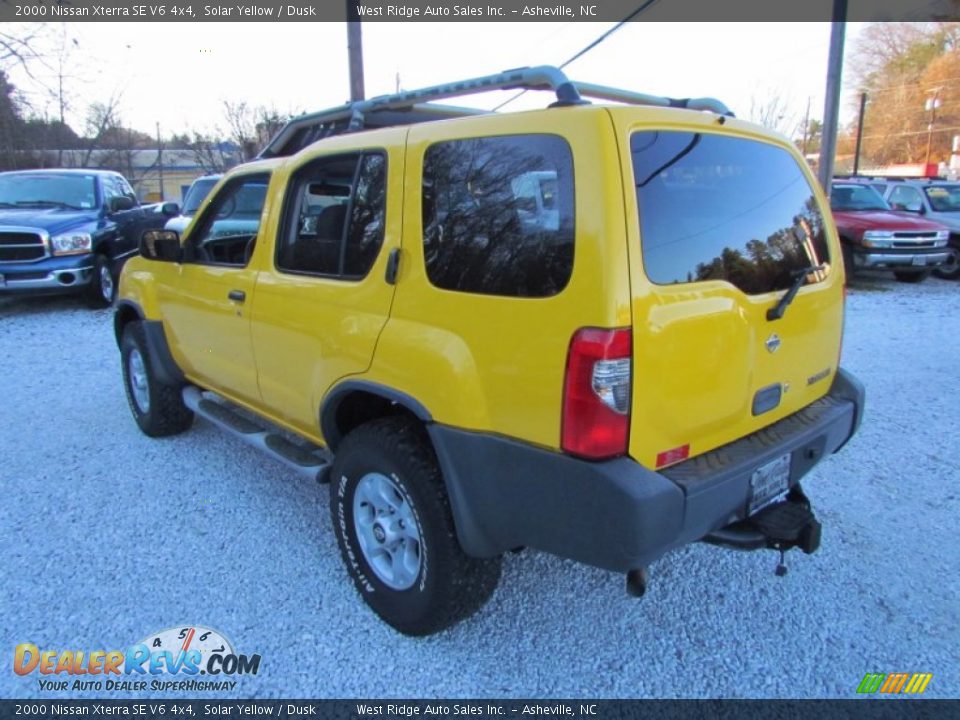 2000 Nissan Xterra SE V6 4x4 Solar Yellow / Dusk Photo #7
