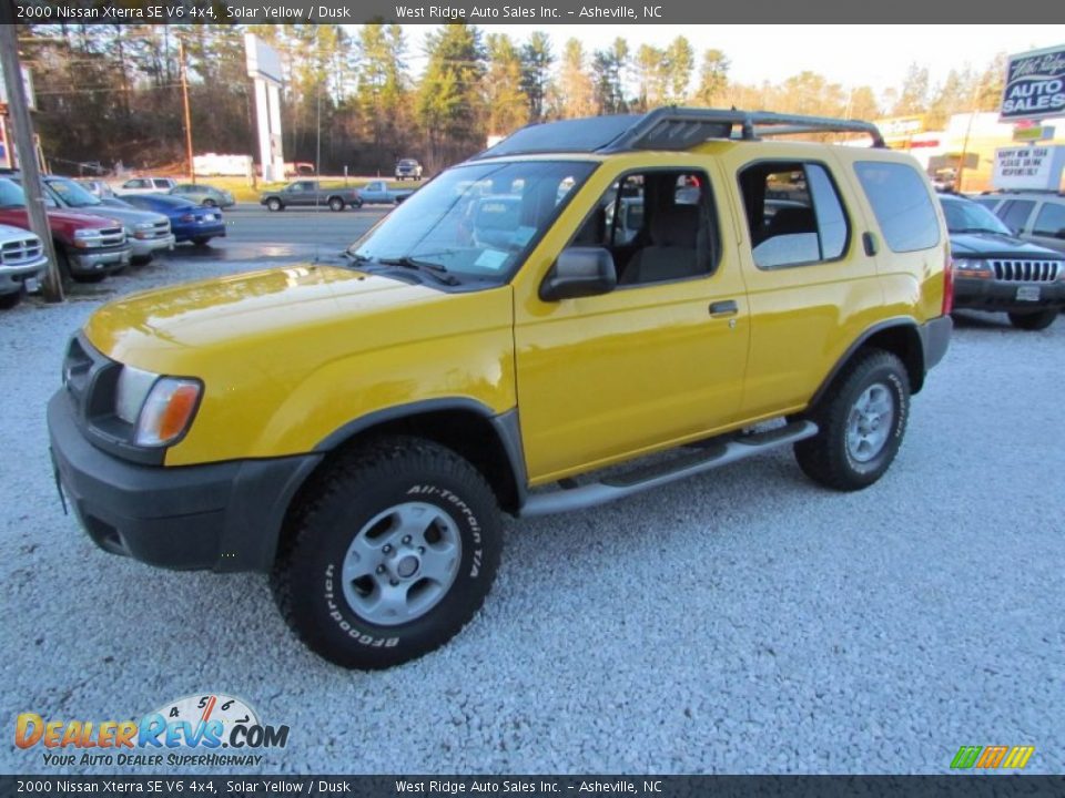 2000 Nissan Xterra SE V6 4x4 Solar Yellow / Dusk Photo #10