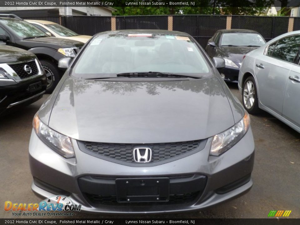 2012 Honda Civic EX Coupe Polished Metal Metallic / Gray Photo #2