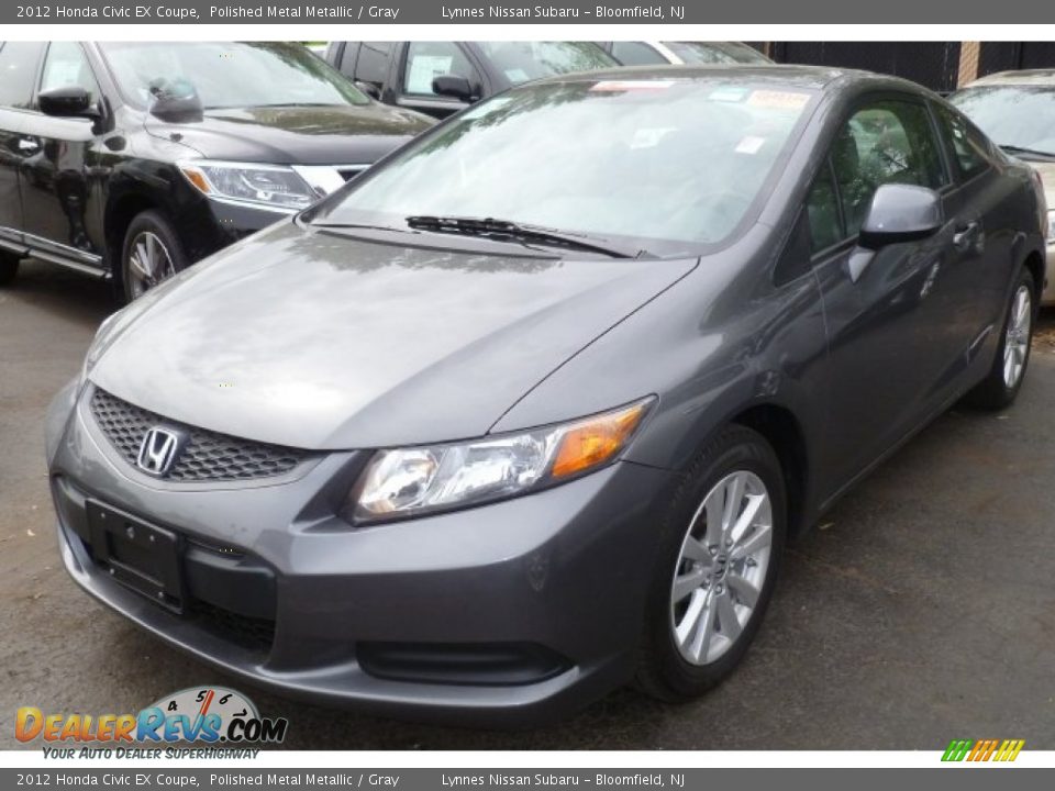2012 Honda Civic EX Coupe Polished Metal Metallic / Gray Photo #3