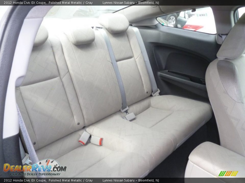 2012 Honda Civic EX Coupe Polished Metal Metallic / Gray Photo #7