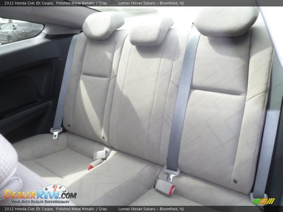 2012 Honda Civic EX Coupe Polished Metal Metallic / Gray Photo #10